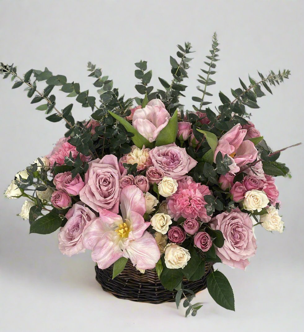 Flower Basket - Pink cloud