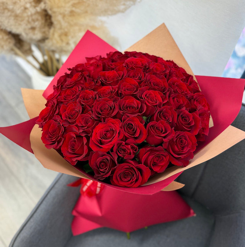 Endless Classic - 50 stem Red Rose Bouquet