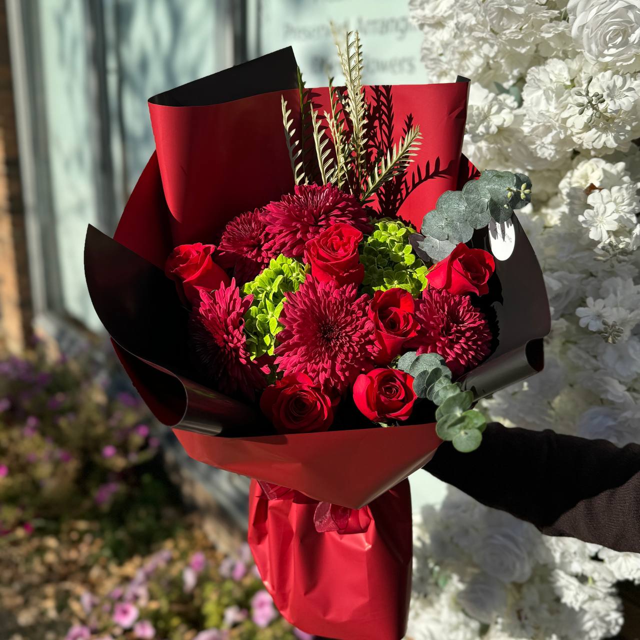 Ruby Dream Bouquet with Roses