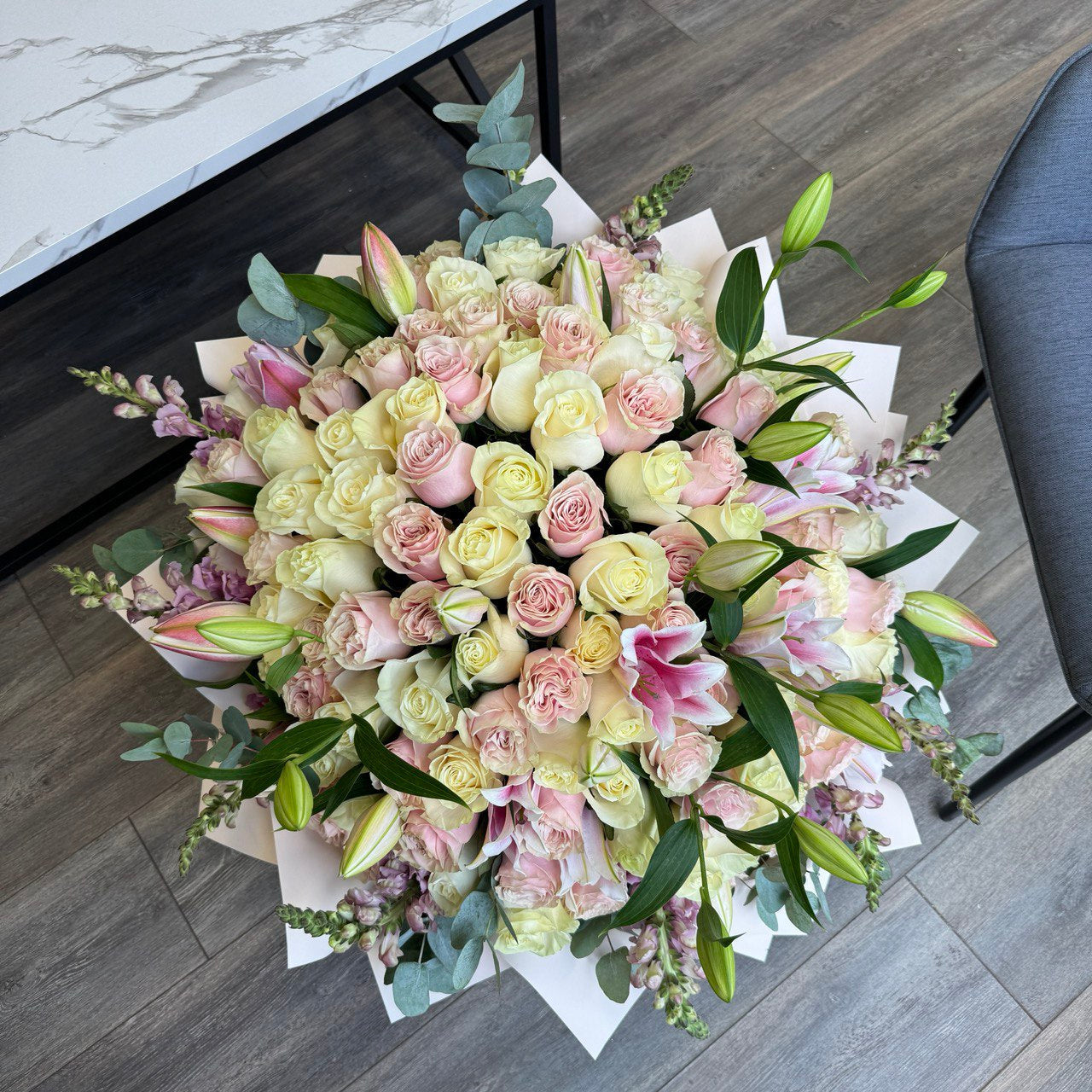 Luxury Roses with Lilies