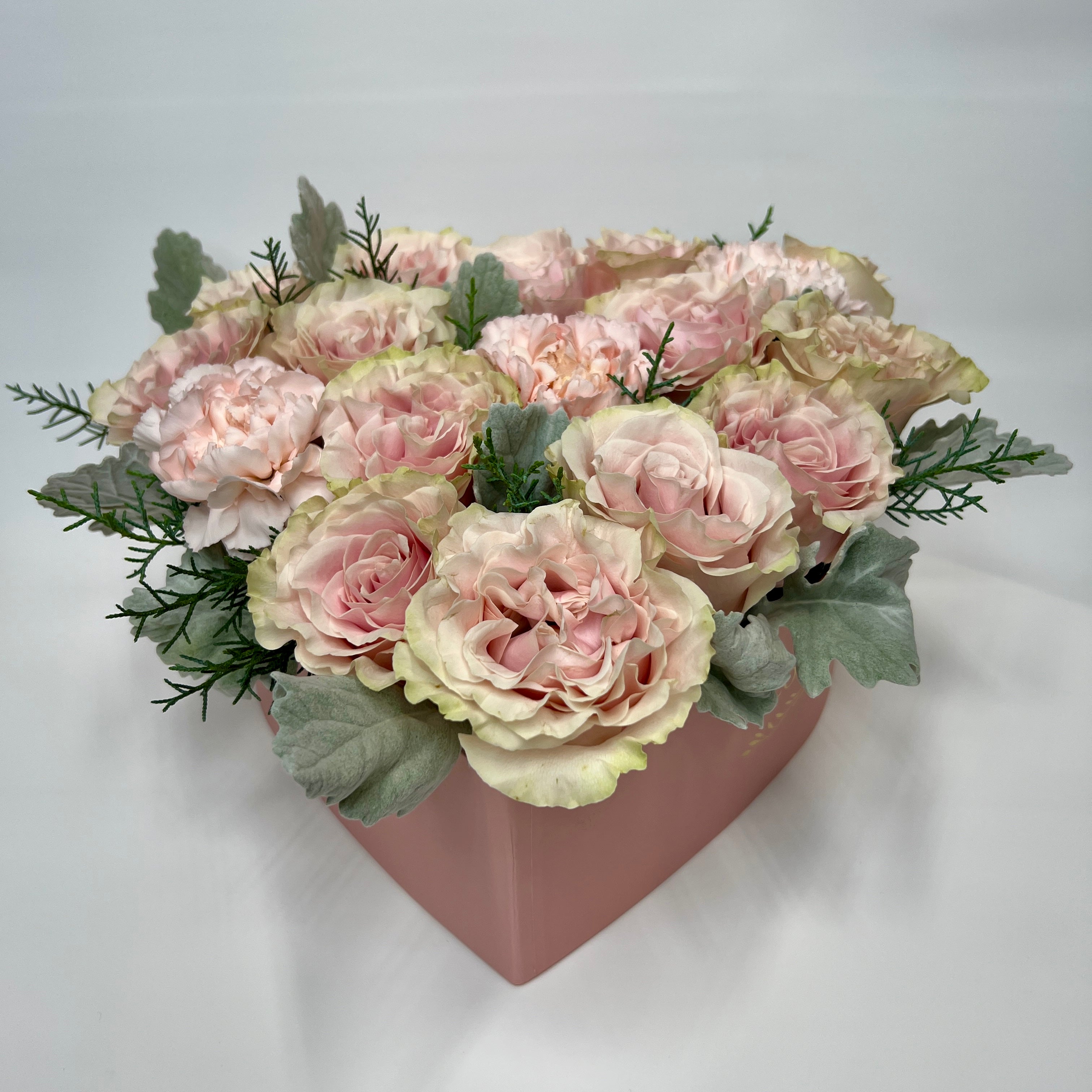 Heart Gift Box with Roses