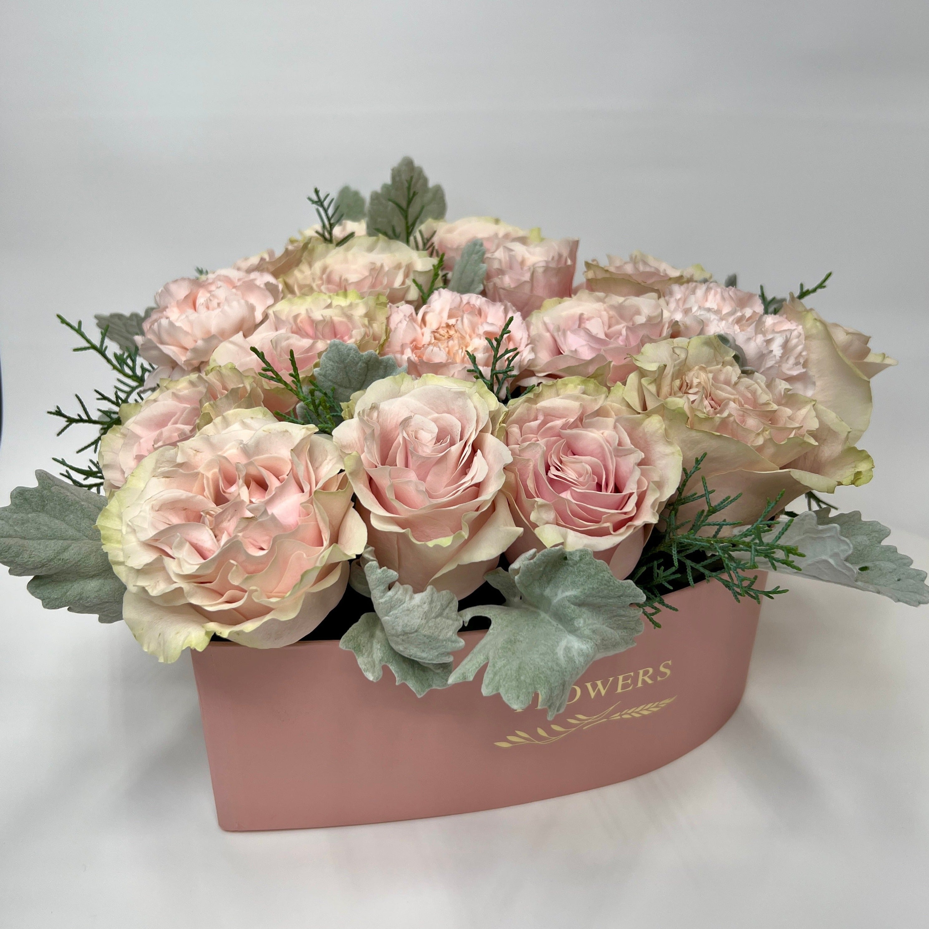 Heart Gift Box with Roses