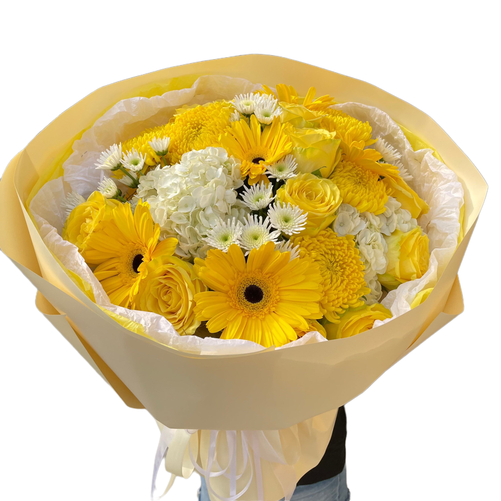 Yellow Gerbera Mix Bouquet