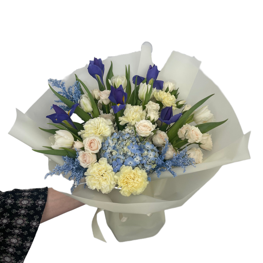 Blue Flower Bloom Mix Bouquet