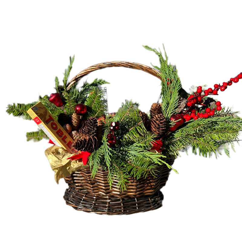 Christmas Basket Bouquet