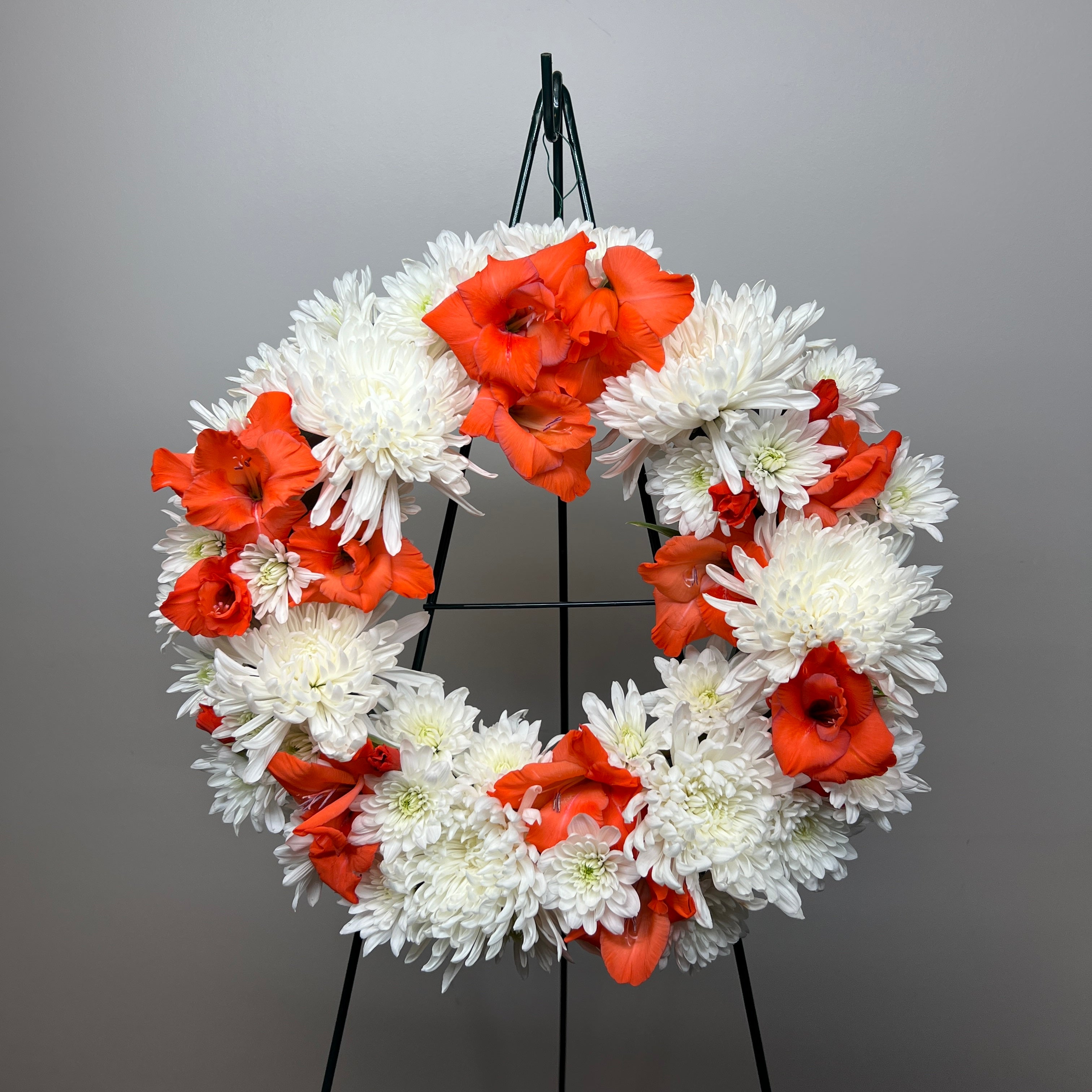 Sympathy Wreath (Red/White)